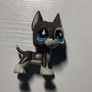 Cute Brown and White Dog Figurine